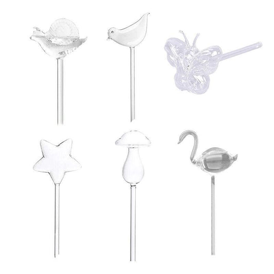 Automatic Self Plant Watering Glass Bulbs Water Feeder Indoor Irrigation Outdoor - Pentagram.