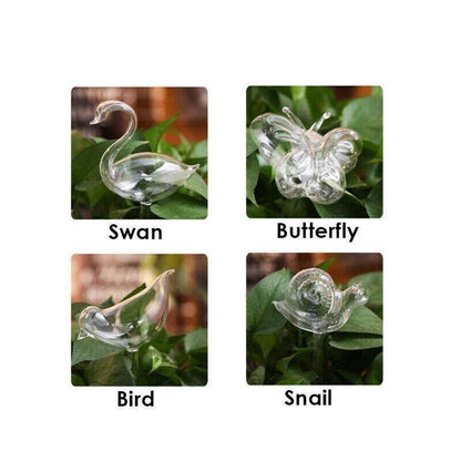 Automatic Self Plant Watering Glass Bulbs Water Feeder Indoor Irrigation Outdoor - Swan.