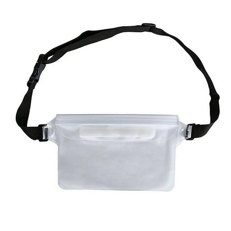 Waterproof Underwater Waist Belt Bum Bag Beach Swimming Boating Dry Phone Pouch - Blue