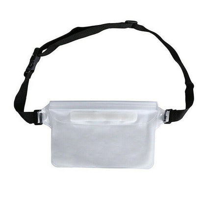 Waterproof Underwater Waist Belt Bum Bag Beach Swimming Boating Dry Phone Pouch - Blue