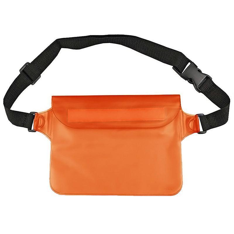 Waterproof Underwater Waist Belt Bum Bag Beach Swimming Boating Dry Phone Pouch - Blue