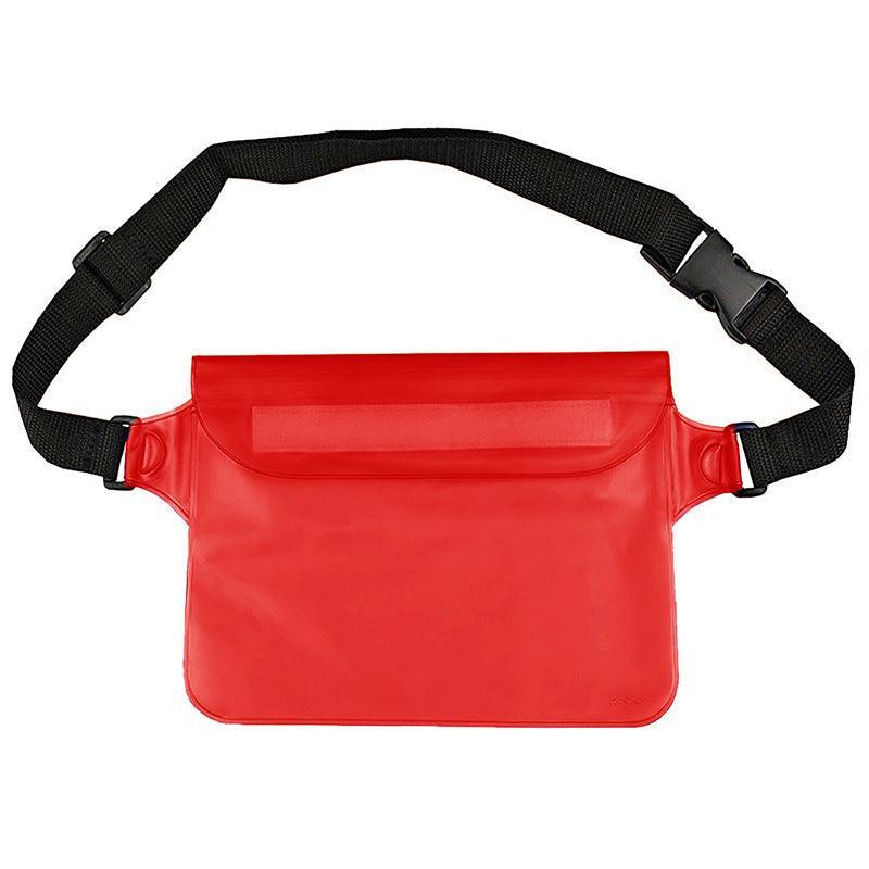Waterproof Underwater Waist Belt Bum Bag Beach Swimming Boating Dry Phone Pouch - Blue