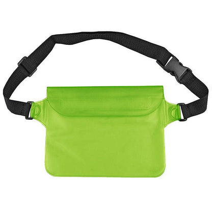 Waterproof Underwater Waist Belt Bum Bag Beach Swimming Boating Dry Phone Pouch - Blue