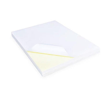 A4 Self Adhesive Sticker Paper Sheet Label Laser Inkjet Print Mailing Address - White Glossy*20 PCS.