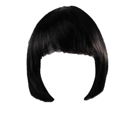 Short Bob Wig with Bangs for Women Synthetic Cosplay Party Hair in 14 Colours - Red