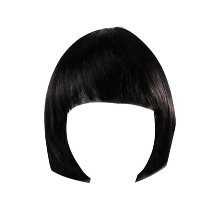 Short Bob Wig with Bangs for Women Synthetic Cosplay Party Hair in 14 Colours - Yellow