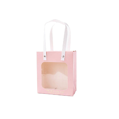 20pcs Translucent Gift Bags Packaging Tote Birthday Party Favors Candy Bags - Green-M Size
