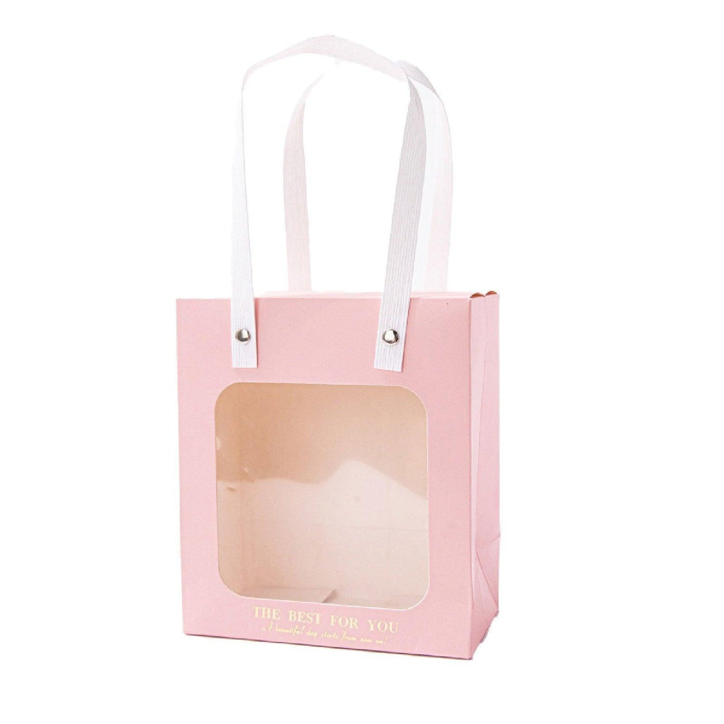 20pcs Translucent Gift Bags Packaging Tote Birthday Party Favors Candy Bags - Green-M Size