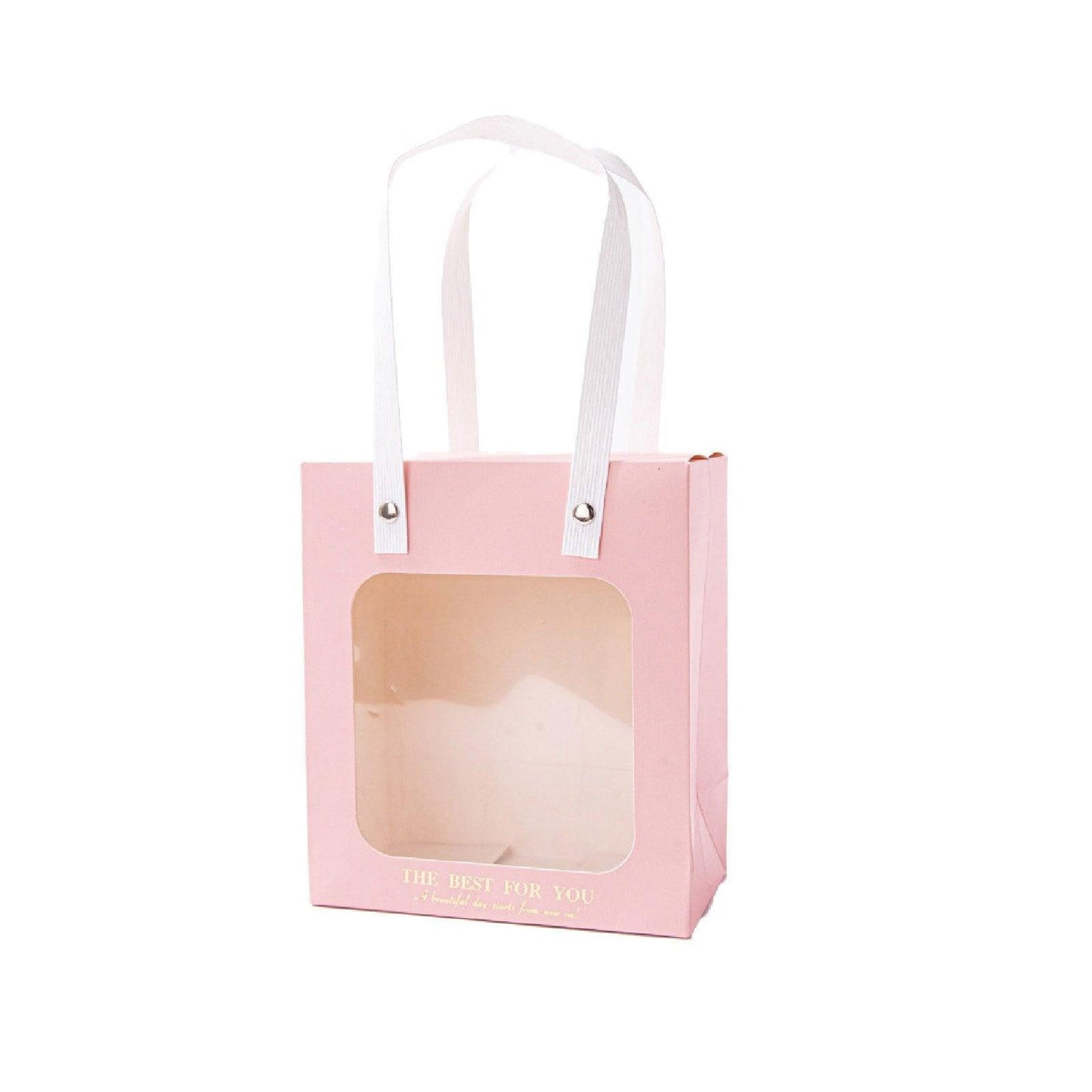 20pcs Translucent Gift Bags Packaging Tote Birthday Party Favors Candy Bags - Green-S Size