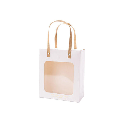 20pcs Translucent Gift Bags Packaging Tote Birthday Party Favors Candy Bags - Green-S Size