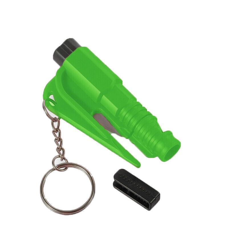 3 In 1 Car Window Glass Breaker Emergency Escape Tool with Cutter - Black.
