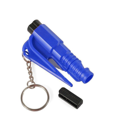 3 In 1 Car Window Glass Breaker Emergency Escape Tool with Cutter - Black.