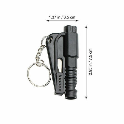 3 In 1 Car Window Glass Breaker Emergency Escape Tool with Cutter - Green.