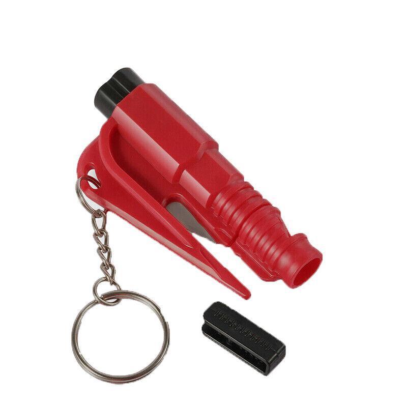 3 In 1 Car Window Glass Breaker Emergency Escape Tool with Cutter - Green.