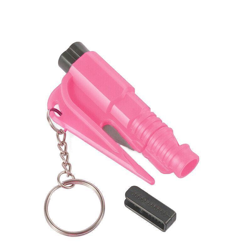 3 In 1 Car Window Glass Breaker Emergency Escape Tool with Cutter - Green.