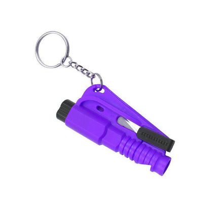 3 In 1 Car Window Glass Breaker Emergency Escape Tool with Cutter - Green.