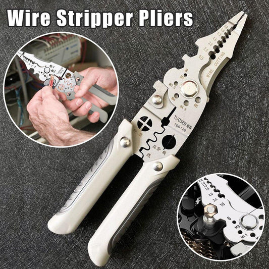 Multifunctional Wire Stripper Pliers Electric Cable Crimper and Cutter Tool Set.