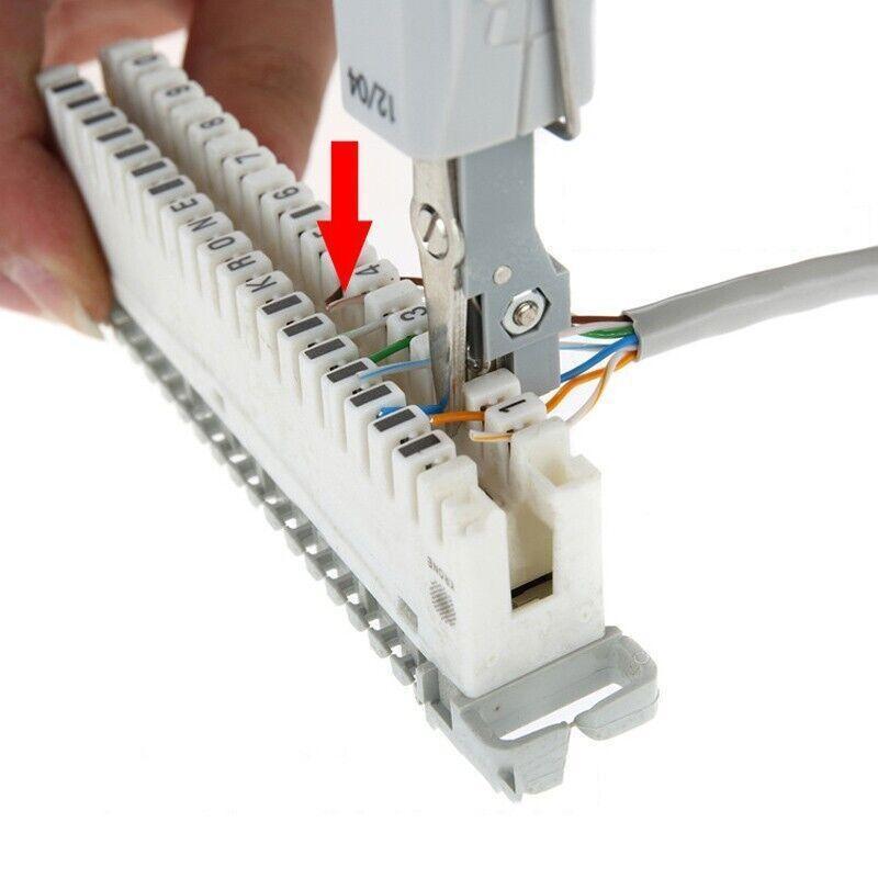 Network Cable Punch Down Tool with Hook and Blade for RJ45 RJ11 Cat5e Cat6.