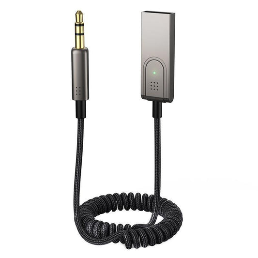 Wireless Bluetooth 5.0 Receiver Dongle Car Aux 3.5Mm Adapter Cable.