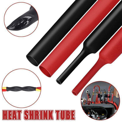 Grade Marine Heat Shrink Tubing 3:1 Wire Sleeve Glue Inside Fast Wrap Insulation Black - 25.4mm*1M.