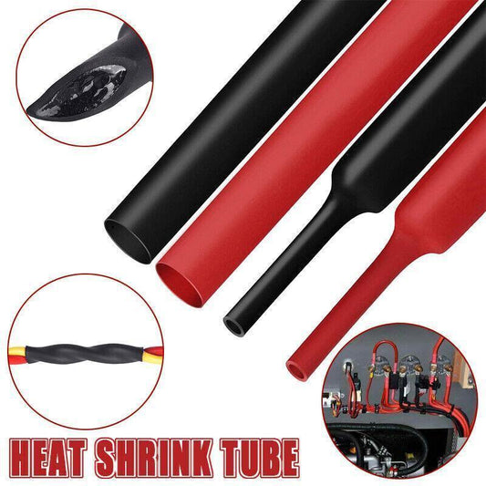 Grade Marine Heat Shrink Tubing 3:1 Wire Sleeve Glue Inside Fast Wrap Insulation Black - 25.4mm*1M.