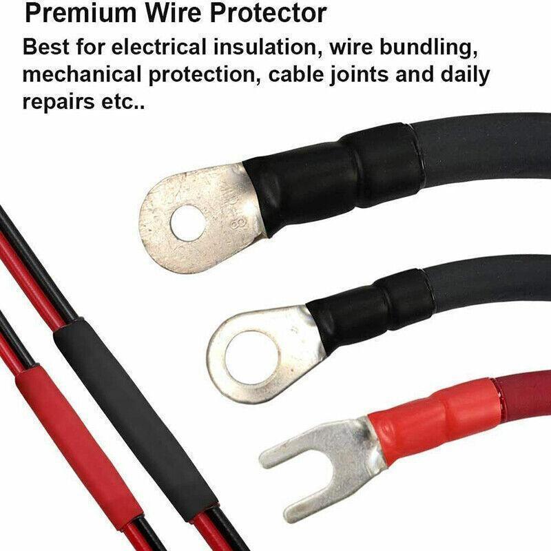 Grade Marine Heat Shrink Tubing 3:1 Wire Sleeve Glue Inside Fast Wrap Insulation Black - 25.4mm*1M.