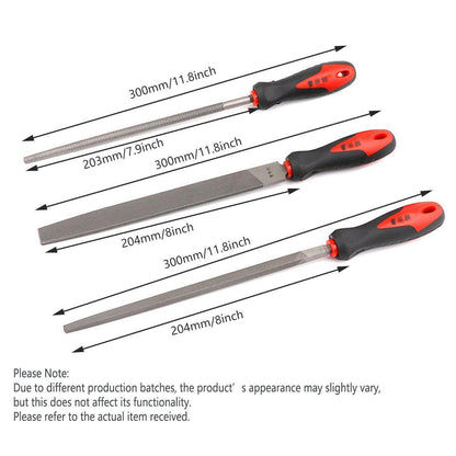 3pcs Woodworking File Trimming Sanding Tool Set for Wood Metal Shaping Smoothing.