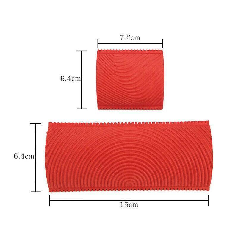 2PCS Wood Graining Tool Wood Grain Wall Art Paint For Wall Painting Decor DIY.
