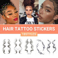 Hairline Edge Tattoo Stickers - Curly Fringe Decals for Women Styling - 4