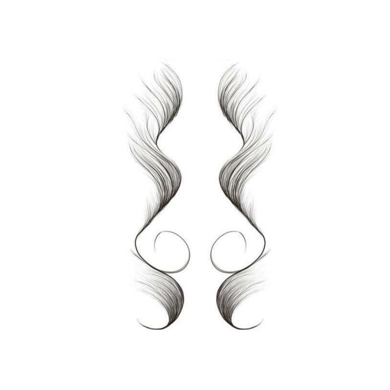 Hairline Edge Tattoo Stickers - Curly Fringe Decals for Women Styling - 4