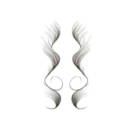 Hairline Edge Tattoo Stickers - Curly Fringe Decals for Women Styling - 4