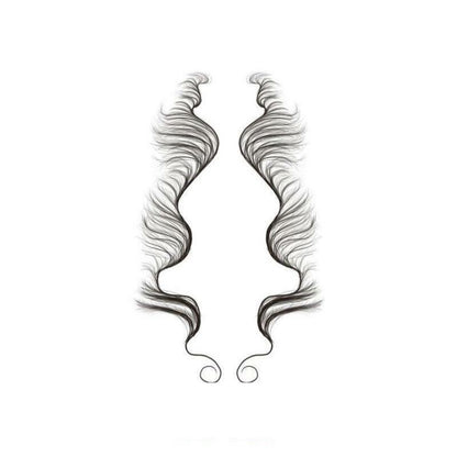 Hairline Edge Tattoo Stickers - Curly Fringe Decals for Women Styling - 4