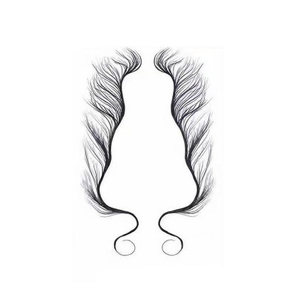 Hairline Edge Tattoo Stickers - Curly Fringe Decals for Women Styling - 4