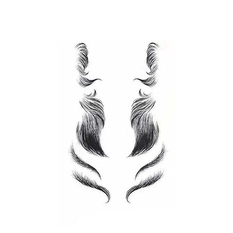 Hairline Edge Tattoo Stickers - Curly Fringe Decals for Women Styling - 4