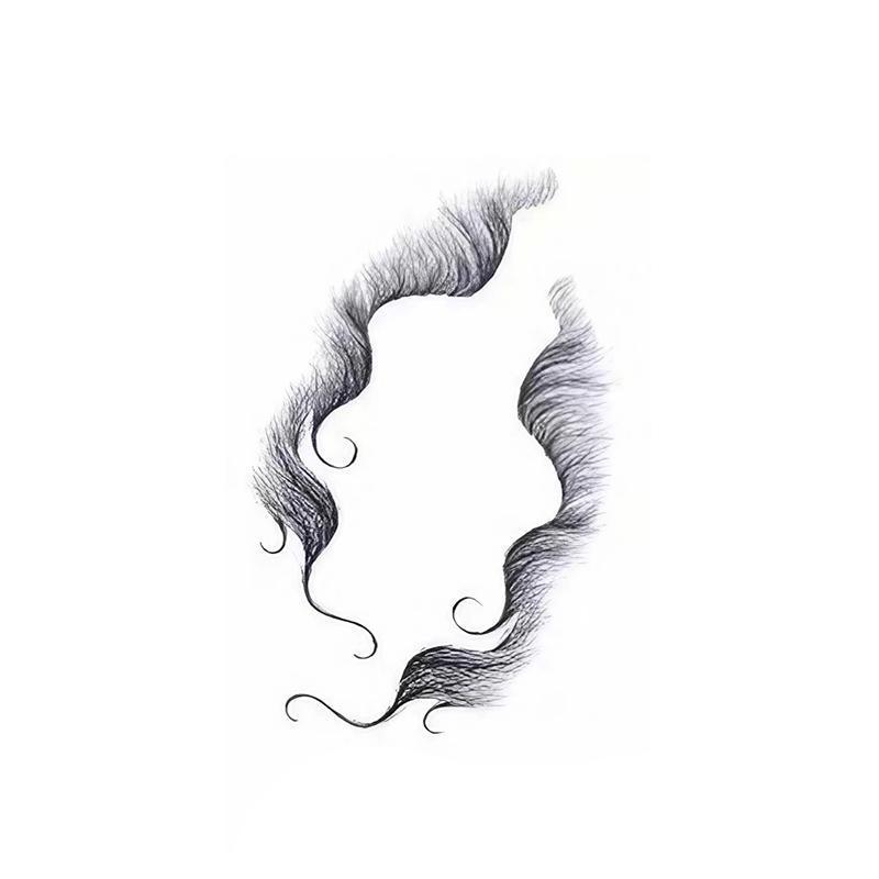 Hairline Edge Tattoo Stickers - Curly Fringe Decals for Women Styling - 4