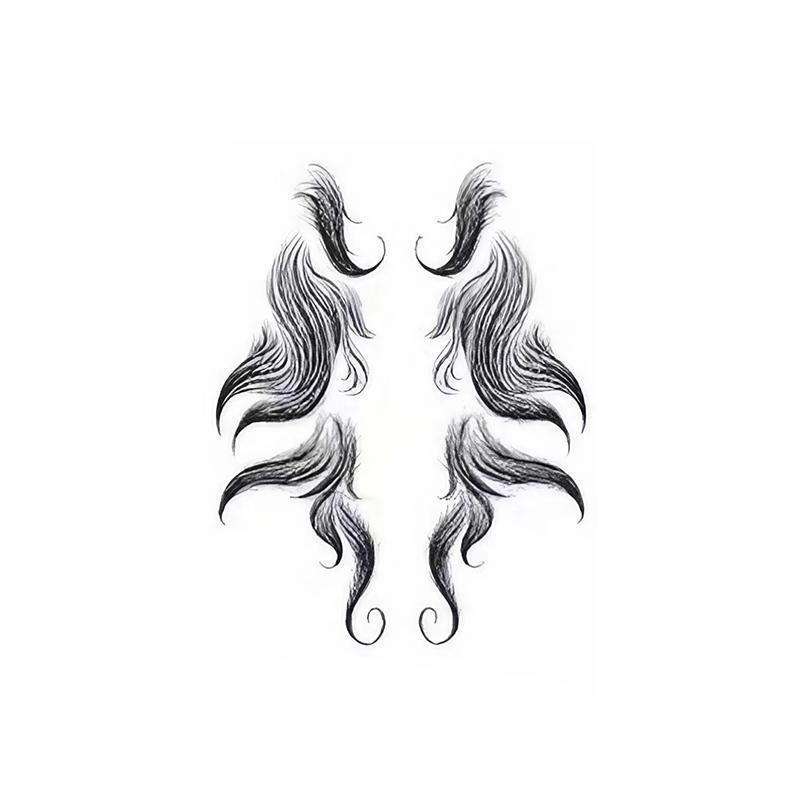 Hairline Edge Tattoo Stickers - Curly Fringe Decals for Women Styling - 4