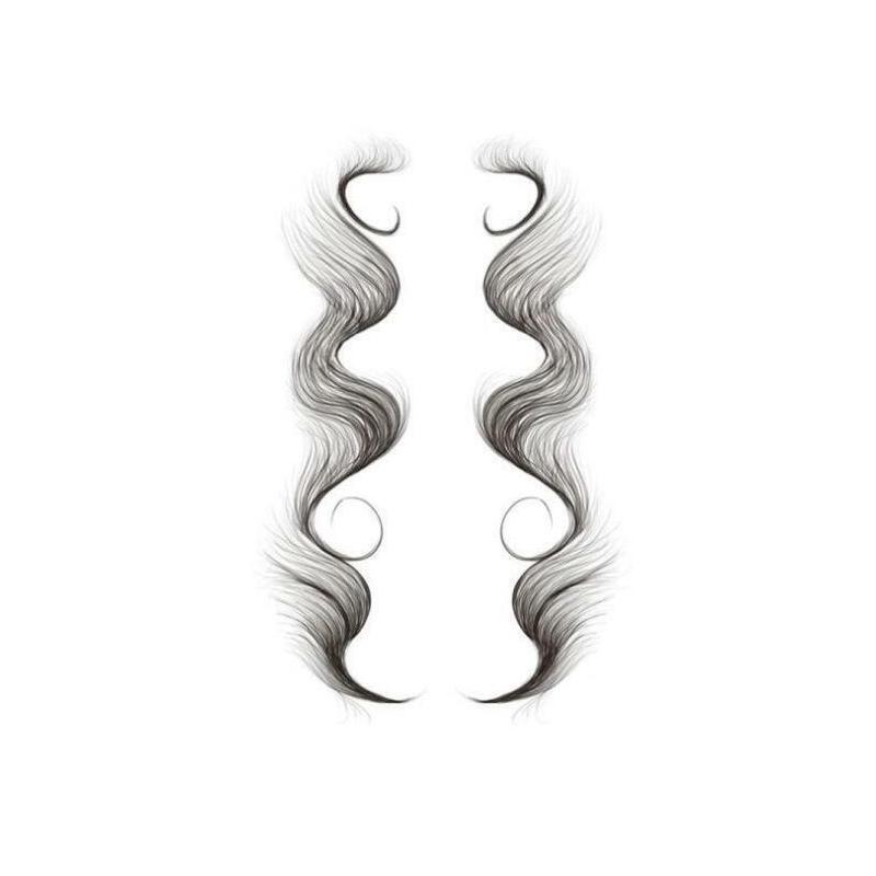Hairline Edge Tattoo Stickers - Curly Fringe Decals for Women Styling - 1