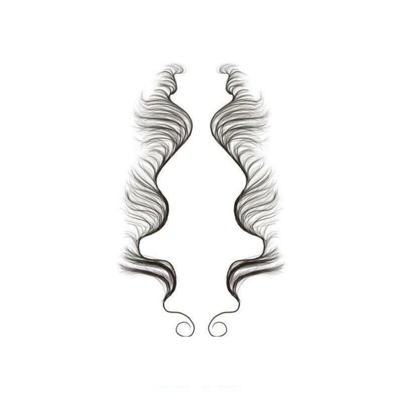 Hairline Edge Tattoo Stickers - Curly Fringe Decals for Women Styling - 1