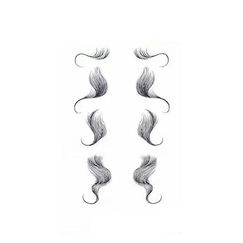 Hairline Edge Tattoo Stickers - Curly Fringe Decals for Women Styling - 1