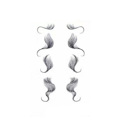 Hairline Edge Tattoo Stickers - Curly Fringe Decals for Women Styling - 1
