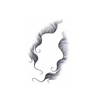 Hairline Edge Tattoo Stickers - Curly Fringe Decals for Women Styling - 1