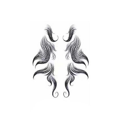 Hairline Edge Tattoo Stickers - Curly Fringe Decals for Women Styling - 1