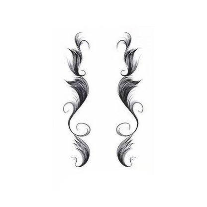 Hairline Edge Tattoo Stickers - Curly Fringe Decals for Women Styling - 1