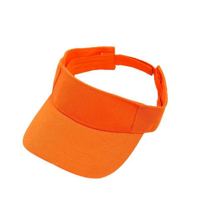 Women Adjustable UV Protection Sport Visor Cap Beach Sun Hat New Stylish Design - Pink