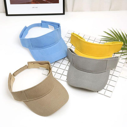 Women Adjustable UV Protection Sport Visor Cap Beach Sun Hat New Stylish Design - Green