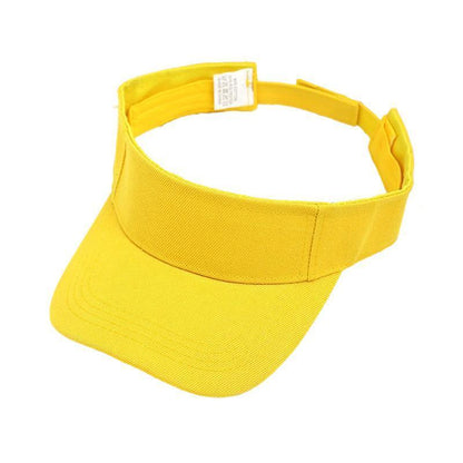 Women Adjustable UV Protection Sport Visor Cap Beach Sun Hat New Stylish Design - Orange