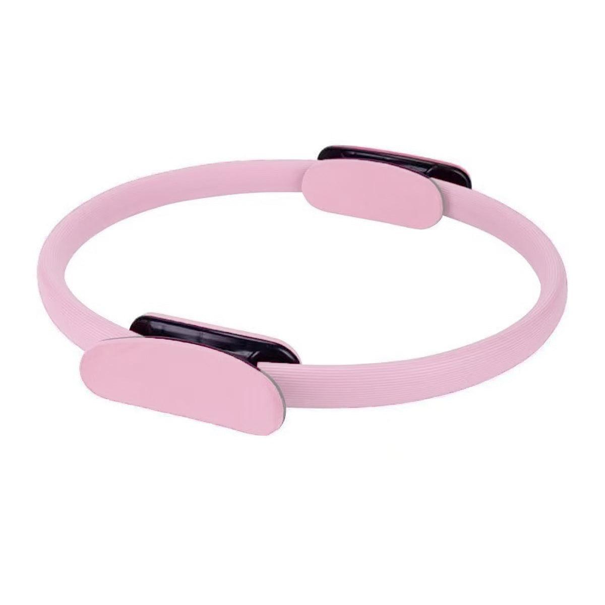 6 Colours Pilates Yoga Ring Magic Circle Fitness Equipment for Toning Slim Legs - Pink.