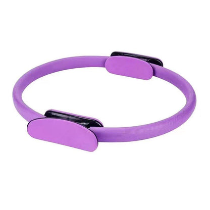 6 Colours Pilates Yoga Ring Magic Circle Fitness Equipment for Toning Slim Legs - Pink.
