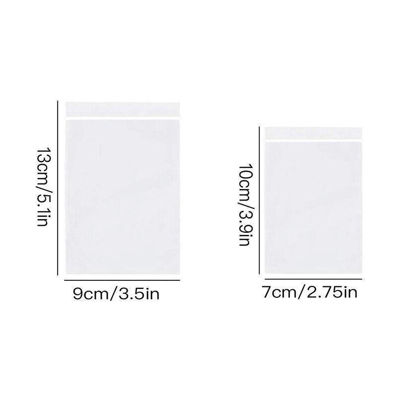 100X Bulk Clear Resealable PE Plastic Zip Bags - 7*10cm 100PCS.