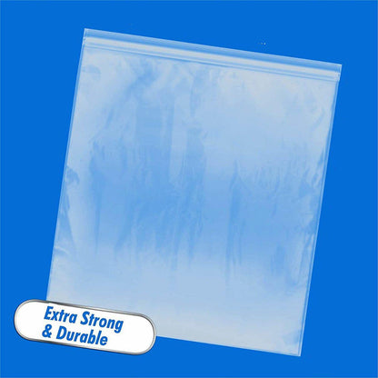 10/100PCS Thick Resealable Ziplock Bags in 12 Sizes Zip Lock Plastic Bags - 8x12cm-100pcs